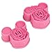 1 X niceeshop(TM) 1Set(2Pcs)-Cute Mickey/ Minnie Mouse Decorating Cookie Cutter-Pink