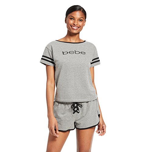 Bebe Womens Graphic Short Sleeve Shirt And Pajama Shorts Lounge Sleepwear Set Buy Online In Maldives At Maldives Desertcart Com Productid
