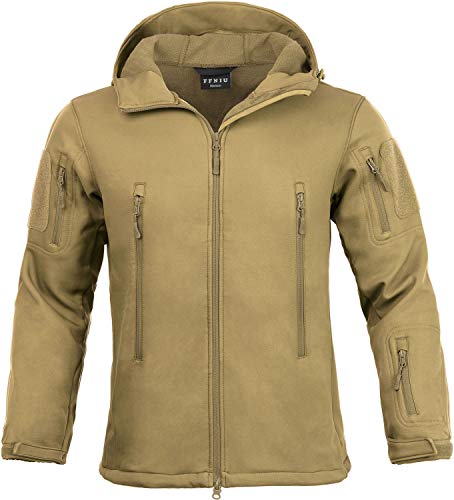 Tactical Jacket for Men Water Repellent Windproof Coat Big Tall Mens Fleece Lined Softshell Jackets