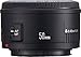Canon EF 50mm f/1.8 II Standard AutoFocus Fixed Lens - White Box(Bulk Packaging)