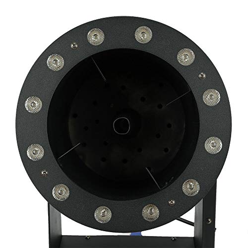 110V 1200W Manual/RC/DMX Control Professional DJ Confetti Launcher Machine With 12 LED Lights - Thumbnail 6