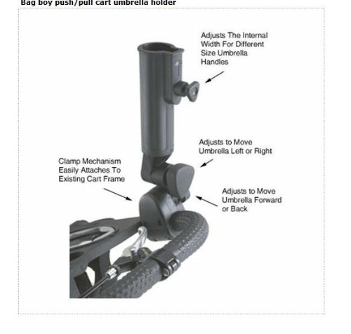 A99 Golf Universal Umbrella Holder Iv for Golf Cart or Fishing Adjustable Angle - Thumbnail 5