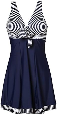 Nuoyanmei Womens Vintage Sailor Straps Halter Pin Up One Piece Bathing Suit