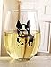 Circleware Boston Terrier Puppy Stemless Wine, Set of 2, Beverage Drinking Glassware for Water, Juice, Beer, Whiskey Glass and Best Selling Home & Kitchen Dining Gifts, 18.9 oz, Blue-Dog