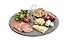 VonShef Round Slate Cheese Board Serving Set with Carrying Handle