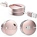 Retractable USB Cable, Acessor-Z 2in1 Lightning + Micro USB Sync & Charge 1M Retractable Quick Charging Data High Speed Adapter Cable for iPhone 5s 6 6s Plus,iPad,iPod,Android Phones (Rose Gold)