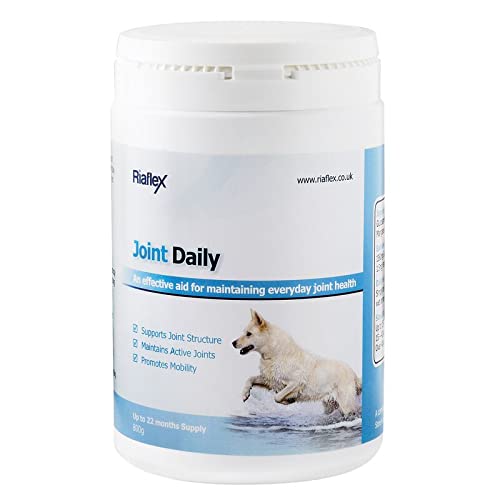 Riaflex Joint Daily | High Strength Vegetarian Hip & Joint Supplement For Dogs | Powerful combination of Glucosamine, MSM & Cellulose (800g)