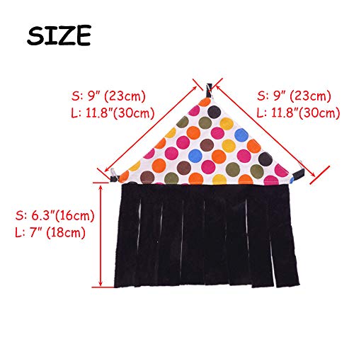 Oncpcare Hamster Bed House Hammock, Forest Pattern Hanging Pet Bed Toy, Small Animal Bedding Cage Accessories Nest for Guinea Pigs Rats Sugar Glider - Thumbnail 2