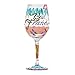 Lolita Best Friends Always Artisan Painted Wine Glass Gift