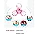 Auwer LED Light Fidget Hand Spinner Finger Spinner Toy Ultra Fast Bearings Dustproof Ultra Durable Stress Reducer EDC Fingertip Gyro For ADD,ADHD,Anxiety,Boredom and Autism Adults(Rose Gold)
