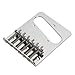 Kmise A0026 BY-04 6 Saddle Bridge Chrome for Fender Tele Guitar Replacement