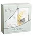 Three Tulips Crib Sheet, Fitted 100% Organic Jersey Cotton Knit 2 Pack Set - Stars, Clouds, Bears and Moons, Gift Box