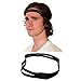UPmall Sports Headband No Slip Grip Hairband Elastic Pullover 0.79 Inch Wide Double-straps Silicone Lined Sweatband