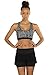 icyzone Workout Sports Bras for Women - Fitness Athletic Exercise Running Bra Yoga Tops (M, Graphic Beads)
