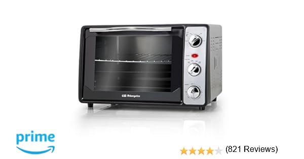 Orbegozo HO 232 Horno eléctrico de sobremesa, 1500 W, 23 litros, Gris