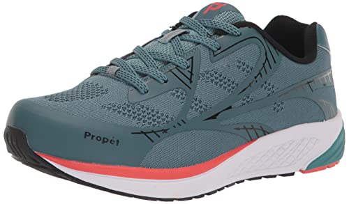 Propét Women’s One LT Athletic Sneakers, Teal, 8 Narrow US