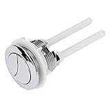 Pixnor OULII 114mm Silver Dual Flush Toilet Water Tank Push Buttons Rods