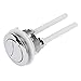 Pixnor OULII 114mm Silver Dual Flush Toilet Water Tank Push Buttons Rods
