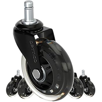 caster chair wheels casters replacement inch duty heavy hardwood ikea office floors stem rubber chairs cart mat protect better than