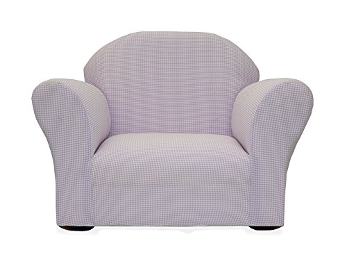KEET Roundy Rocking Kid's Chair Gingham, Lavender