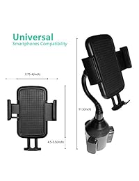 Soporte universal de coche para teléfono móvil, soporte ajustable para teléfono móvil, compatible con cualquier tamaño de smartphones
