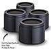 iPrimio Bed Risers - Round, 3 Inch Lift, Heavy Duty, 4 Pack, Up to 10000lbs - Raising Blocks, Furniture Lifts for College Dorm Rooms, Couches, Tables, Desk - Safe, Sturdy