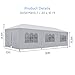 mecor 10’x30’ Canopy Tent Outdoor Party Wedding Tent White Patio Gazebo Tent with 5 Removable Sidewall,Upgraded Stainless Steel Tube Waterproof Sunshade Shelter for Shows,Camping,BBQ
