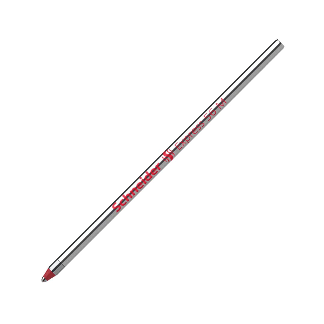 Schneider Express 56 Refill for Ballpoint Pen Indelible M Red with Stainless Steel Tip Pack of 20