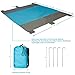 Morfone Sandproof Beach Blanket Lightweight, 7’ X 9’ Compact Outdoor Beach Mat with Portable Travel Pouch 4 Steel Stakes for Hiking, Picnic, Parks, Camping, Festival, Quick Dryingthumb 2