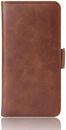 FindaGift Wallet Case for Oppo A9 (2020), Folio Flip Case[Kickstand Feature] Leather Wallet Case Magnetic Cover Card Slots Holder Slim TPU Shockproof Protective Case Oppo A9 (2020) Brown