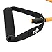 REEHUT Single Resistance Band Exercise Tube with Handle, Door Anchor and Manual, for Resistance Training, Physical Therapy, Home Workouts, Fitness, Pilates,Boxing Strength Training - Orange