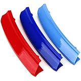 iJDMTOY Exact Fit///M-Colored Grille Insert Decoration Trims For 2007-2010 BMW E83 X3 LCI w/ 7 Beam Kidney Grill