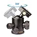Triple Tree Camera Tripod Ball Head 360 Degree Fluid Rotation Quick Release Ballhead