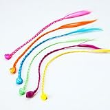 U.S. Toy Nylon Hair Braid Extensions Attachments - 12 Pieces