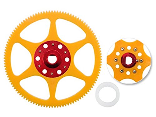 Delrin Main Gear w/ Hub Set, Red, Blade 130X