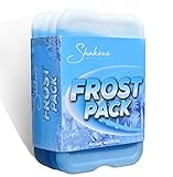 Cooler Ice Pack - Thin Reusable Ice Packs, Great Ice Packs for Lunch Box & Coolers, Keeps Lunch, Breast Milk & Dinner Fresh, and Tasty (Set of 4) Frost Packs