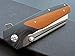Eafengrow EF68 Folding Knife D2 Blade and G10 Handle with Clip Ball Bearing Everyday Carry Tool for Outdoor Rescue Survival. (EF68-brown)