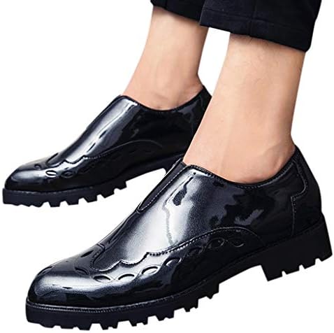 Zonglian 人気 ビジネスシューズ メンズ 個性的 花柄 エナメル 革靴 通勤 柔らかい ストレートチップ 紳士靴 オフィス 大きいサイズ 就職 冠婚葬祭 ローファー 本革 ドライビングシューズ 厚底 カジュアルシューズ B07w6166df 1 178円 人気海外一番 100 品質保証