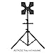 Audio 2000S AST424Y Portable Flat Panel LCD TV Stand with Foldable Tripod Legs