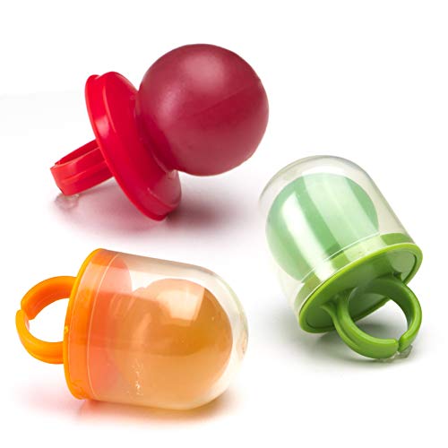 Pacifier Pop Candy Rings 48-Pack Hard Candy Lollipop Ring