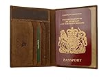 Visconti Soft Leather Secure RFID Blocking Passport Cover Wallet - POLO 2201, Oil Tan, One Size