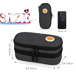 CURMIO Double Layer EpiPen Carrying Case