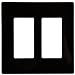 ENERLITES Screwless Decorator Wall Plate Child Safe Outlet Cover, Size 2-Gang 4.68