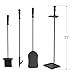 Uniflame T40140BK 4-Piece Fireset, Black