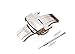 Watch Clasp 20mm Watch Band Stainless Steel Deployment Clasp Sliver Watch Buckle