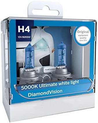Table Lamp Chandelier H1 H4 H7 H8 Hb3 Hb4 9003 9005 9006 12V Diamond Vision 5000K Car Halogen Headlight Fog Lamp Super Xenon White Light, Pair H8
