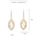 Handcrafted Silver Plated Blue Crystal Signature Drop Earrings Created with Swarovski for Brides Proms