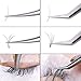 FAMILIFE Volume Lash Tweezers Set Eyelash Extension Curved Tweezers for Pick up and Isolation Create Fan in Lashing Application with Storage Case