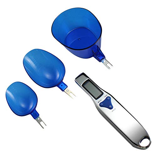 TopHomer Digital Spoon Scale Weighing Spoon 3Pcs Detachable Electronic Digital Kitchen Measuring Spoon with LCD Display for Kitchen Lab Portioning Tea Flour Spices Medicine（300g/0.1g）