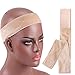 No-slip Comfort Velvet Adjustable Wig Grip Band Flexible Scarf Hair Headband For Women (beige)